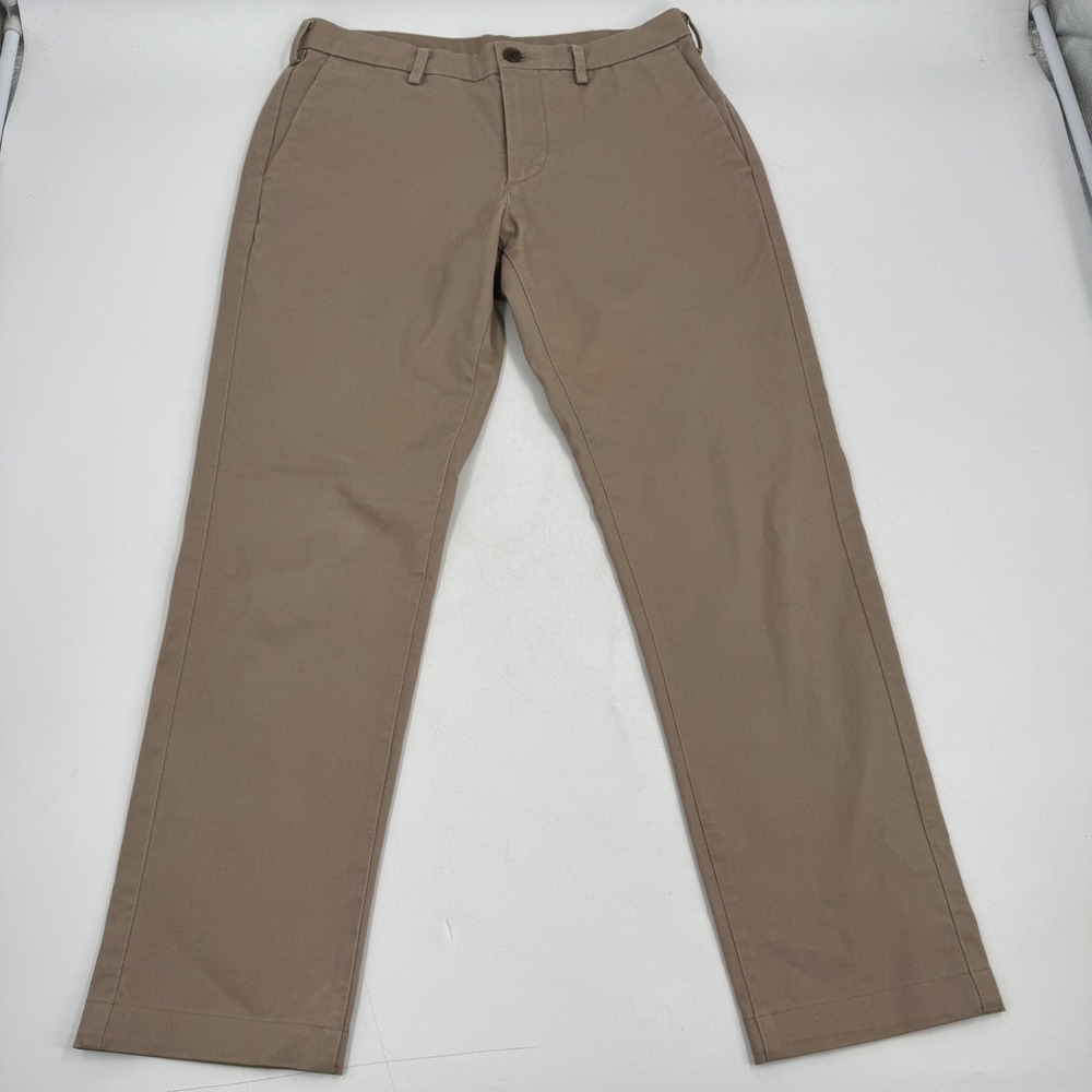 UNIQLO Men's Khaki‎ Chino Pants Straight Fit Stretch Cotton 29x34